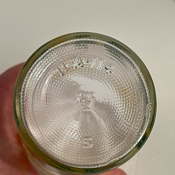 Vintage Hazel Atlas Drinking Glass Tumbler Daffodil Pattern 5.5” H 8oz Set of 2 - Picture 3 of 4